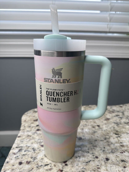 New -  Stanley Quencher 30 Oz Tumbler CleanSlate Warm Serene Brushstrokes