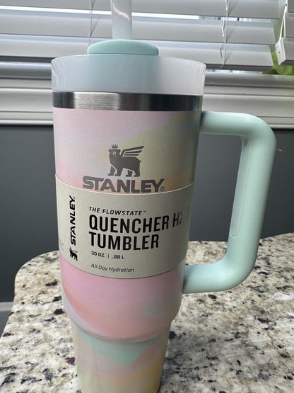 New -  Stanley Quencher 30 Oz Tumbler CleanSlate Warm Serene Brushstrokes