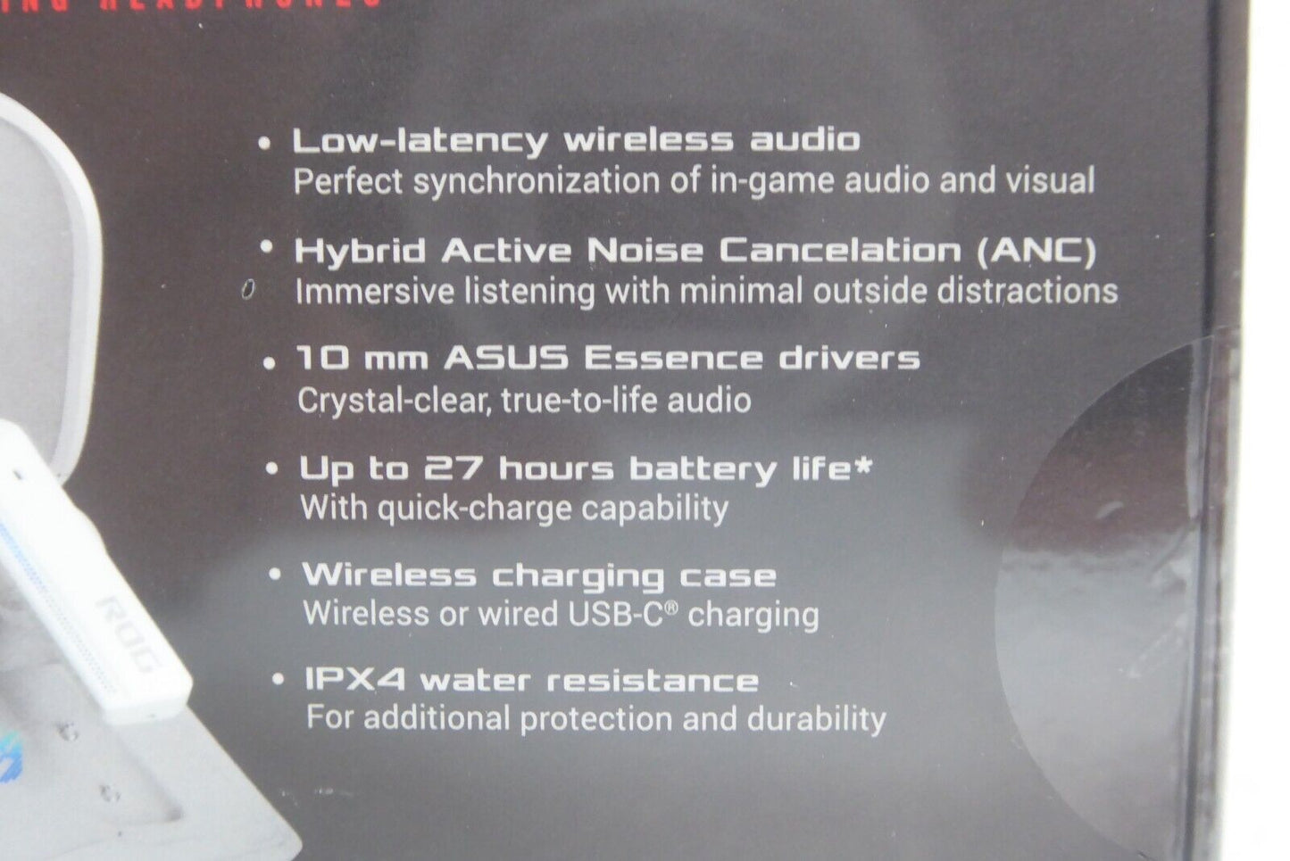ASUS ROG Cetra True Wireless Gaming Headphones White